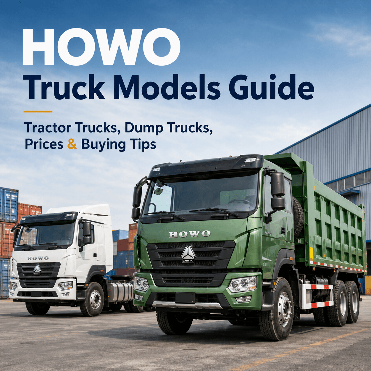 HOWO Truck Models Guide: Traktortruckar, dumprar, priser och k&ouml;ptips